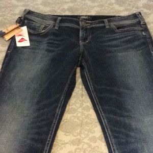 Brand New SILVER Jeans waist33,inseam35!